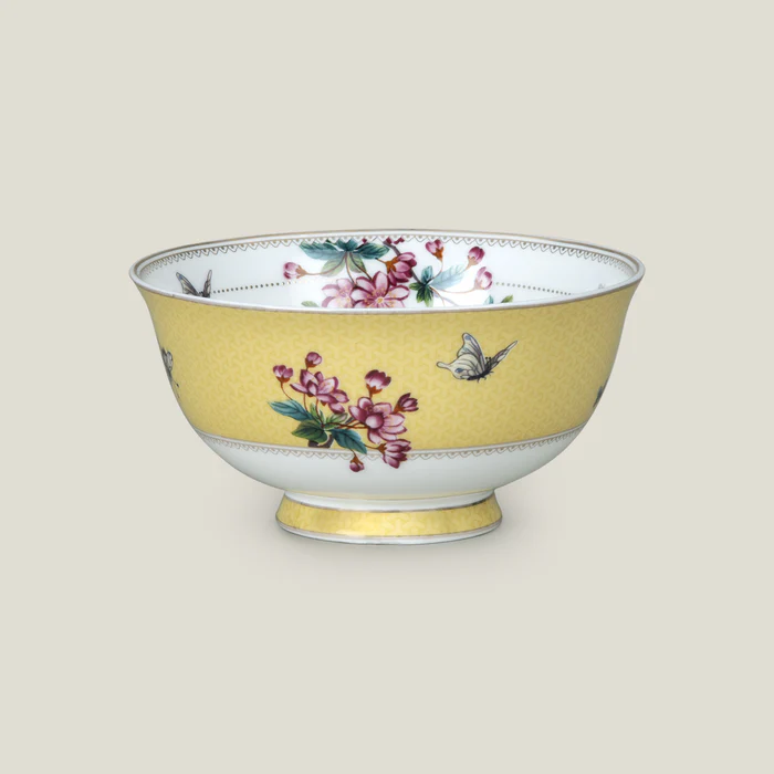 Sakura Yellow Bone China Serving Bowl