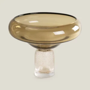 Stardust Brown Glass Decor Bowl
