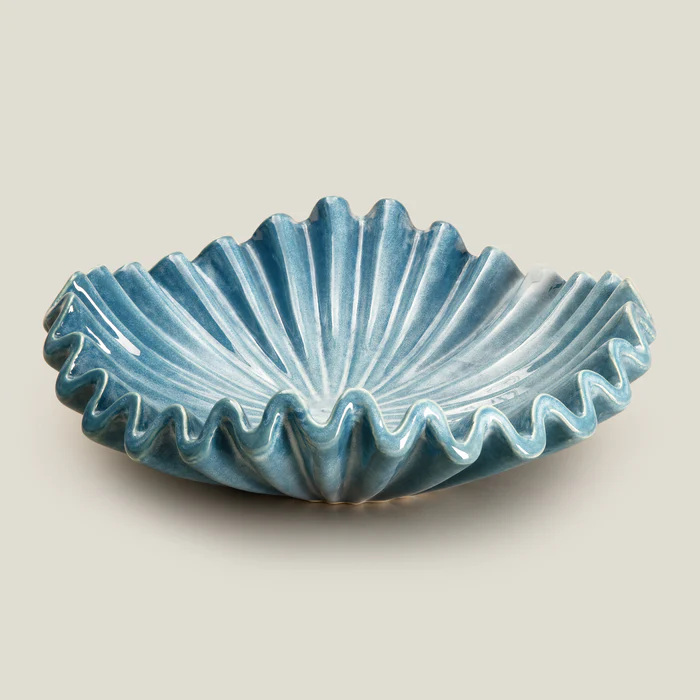 Tidal Blue Porcelain Decor Platter - Image 2