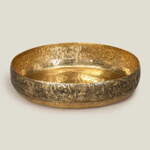Heritage Antique Gold Metal Urli