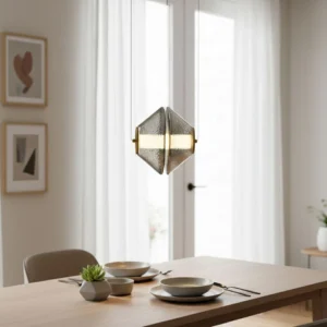 Aristo Smoked LED Pendant Light - Chrome