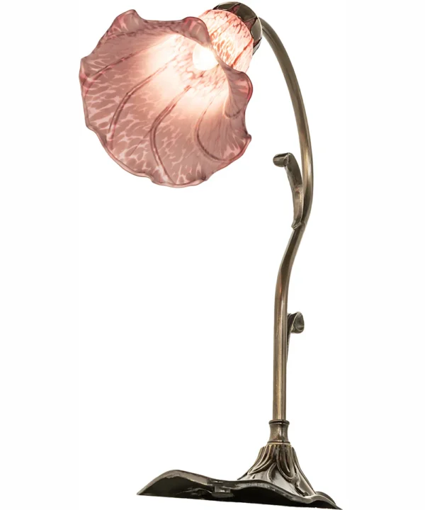 Lavender Pond Lily Accent Lamp – 15” High - Image 3