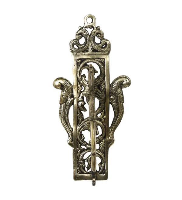 Bird Design Golden Brass Wall Hanging - Image 2