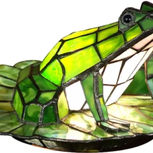Frog Accent Lamp with Antique Brass Finish