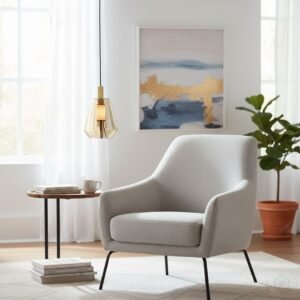 Deco Faceted LED Bell Pendant Light - Amber