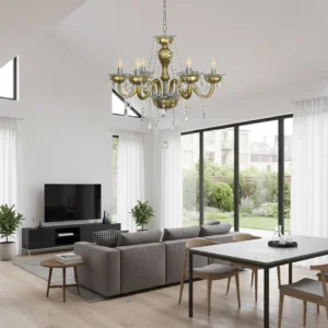 Elysia 6-Light Crystal Chandelier