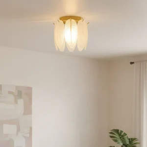 Feather Flush Mount Ceiling Light