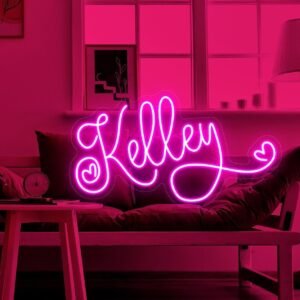 Custom Neon Name Sign | Neon Sign Art | Pink neon Sign | LED Neon Light| Neon Bar Sign| Neon Bedroom Sign | Neon Light | Home decor