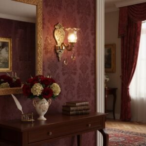 Lucina 1-Light Crystal Wall Light