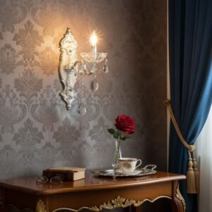 Lumineux 1-Light Crystal Wall Light