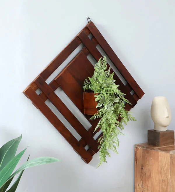 Mango Wood Wall Hanging in Honey Finish
