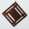 Mango Wood Wall Hanging in Honey Finish - Image 2