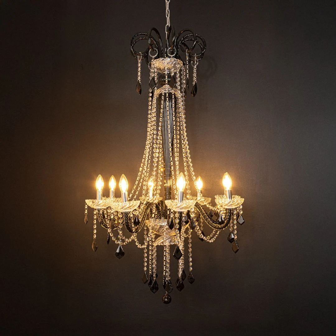Noir Royal Crystal Chandelier - Black - Image 3
