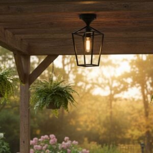 Prism Black Flush Mount Ceiling Light