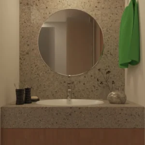 Silver Glass Wall Mirror